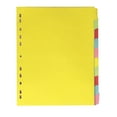 thumbnail image 1 of MIANGASTORE 12Pcs A4 Size Colored 11 Holes Index Divider Category Page Tab Indexing Cards, 1 of 5