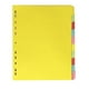 thumbnail image 1 of EeaseMX 12 separadores de pestañas de colores, etiquetas clasificadas de índice A4, separadores de carpeta de 11 agujeros, 1 of 7