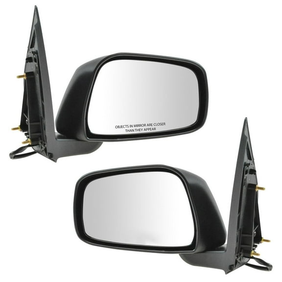 TRQ Side View Mirrors Heated Textured Pair for Nissan Pathfinder Xterra Frontier MRA09201