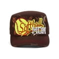 thumbnail image 1 of TopHeadwear Softball Mom Distressed Adjustable Cadet Cap - Brown, 1 of 2