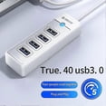 thumbnail image 4 of Hub USB 3.0 de 4 puertos, divisor de alta velocidad de 5 Gbps, adaptador OTG ultradelgado para PC profesional y accesorios informáticos., 4 of 4