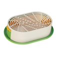 thumbnail image 3 of Maceta para gatos con bandeja de inicio, kit de de césped para gatitos, resistente, de 19 x 12 x 4 cm, versátil, para germinar plantas Verde y amarillo, 3 of 8