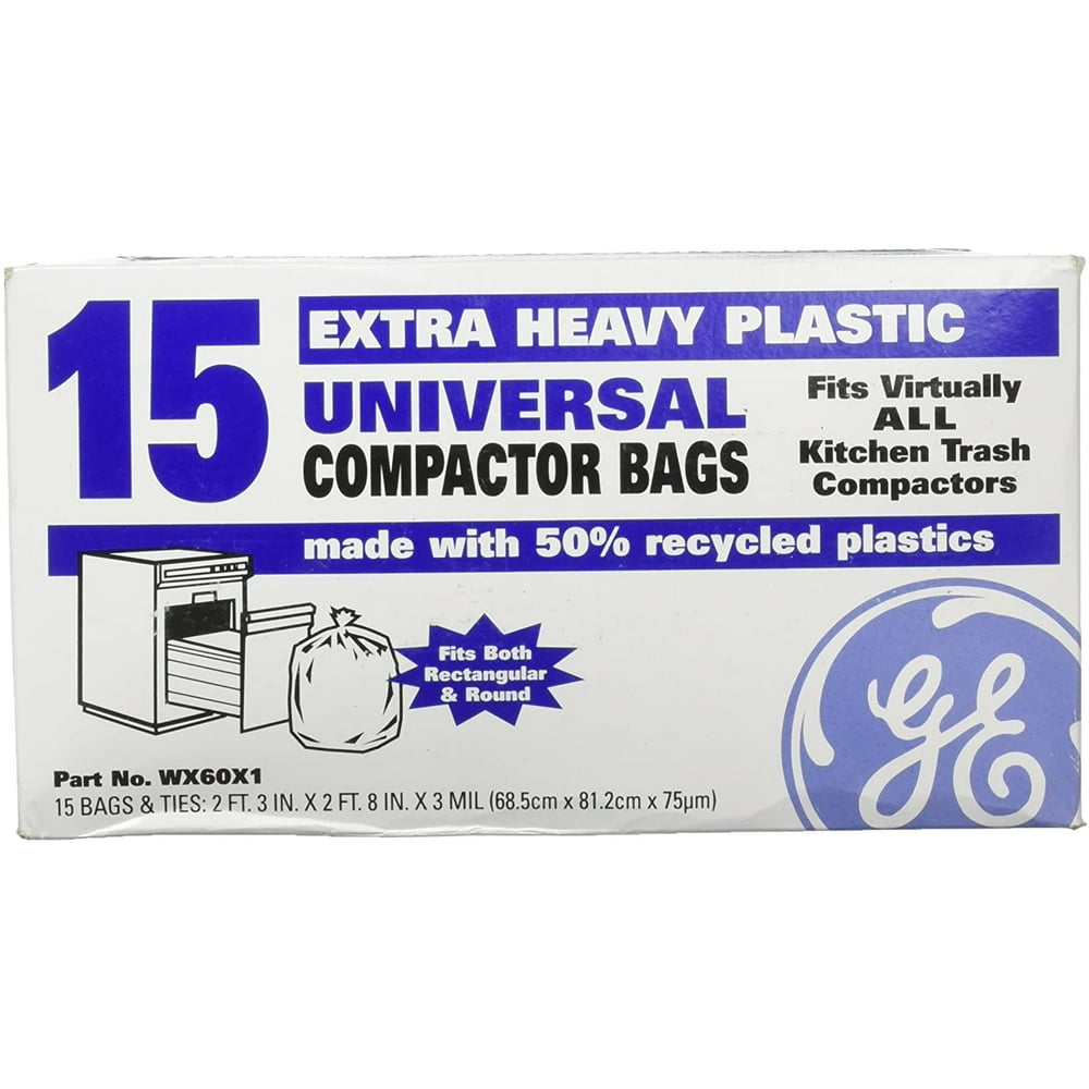General Electric GE WX60X1 Universal Trash Compactor Bags (15
