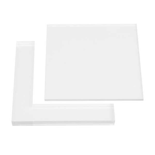 Sonew Acrylic Pad Positioner, Memories Stamp Positioner Kit,2pcs/set Rubber Stamp Coloring Board Locating Clear Acrylic Pad Stamp Positioner Kit