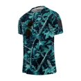 thumbnail image 5 of Men's Active Quick Dry Crew Neck T Shirts Xamo Print Athletic Running Gym Workout Short Sleeve Tee Tops, 5 of 7