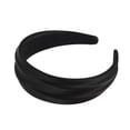 thumbnail image 5 of Unique Bargains 1 Pc Headband Wide Satin Hair Accessories Black, 5 of 5
