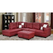 Lifestyle Furniture Urbania Left Hand Facing Sectional Sofa - Red