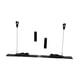 thumbnail image 1 of Tabla de Pilates, Tabla de Pilates Reformer, Tabla de Ejercicios Abdominales, Máquina de Entrenamiento con Diseño Dividido para Fitness en Casa, entre Negro, 1 of 8