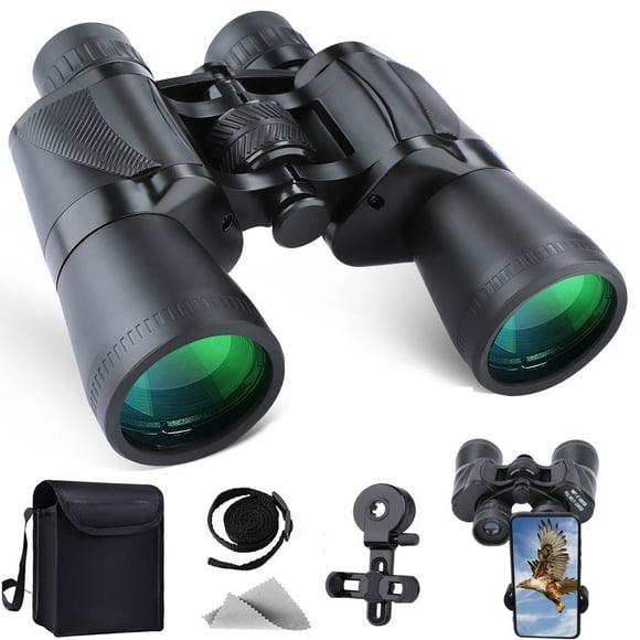 BEBANG 20X50 Binoculars for Adults, Binoculars with Low Light Vision, Powerful Binoculars for Bird Watching Hunting