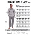 thumbnail image 7 of GIRUNS Men's Pajamas Set Long Sleeve Sleepwear Jogger Pants Soft Loungewear with Pockets Dark Gray L, 7 of 7