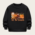 thumbnail image 2 of Confree Sweatshirts For Girls Graphic Print Long Sleeve Sweatshirt Spring Autumn Dailywear Fashion Comfortable Pullover Top Size 18-24 Months Black, 2 of 6