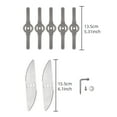 thumbnail image 2 of G · PEH Weed Eater Blades,  with Battery Teeth Carbide Tipped Blades & Carbide Tip S-blades with Universal Adapter Kit for Trimmer Weed Eater, 2 of 10