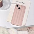 thumbnail image 5 of for iPhone 15 Plus Case Cute Matte 3D Stripe Air Cushion Design Fashion Soft Rubber Silicone Protective Phone Cover Case for Women Girls (Pink Sand, iPhone 15 Plus), 5 of 14