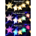 thumbnail image 3 of Guirnalda de luces de estrellas a pilas, 7,5 m, 50 LED, 8 modos de luz LED que cambian de color blanco cálido para bodas, Navidad, cumpleaños, Halloween, Día de la Madre, 3 of 5