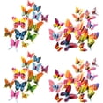 thumbnail image 1 of Decoración de pared con mariposas, 48 piezas, manualidades de pared DIY, pegatinas de mariposas 3D para decoraciones de fiesta con imanes, 1 of 6