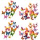 thumbnail image 1 of Decoración de pared de mariposas, 48 piezas, manualidades de pared, pegatinas de mariposas 3D para decoraciones de fiesta con imanes, 1 of 6