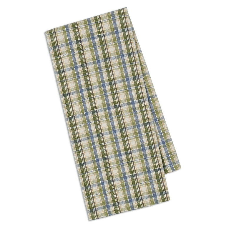 DII Stonewash Blue Buffalo Check Dishtowel (Set of 3)