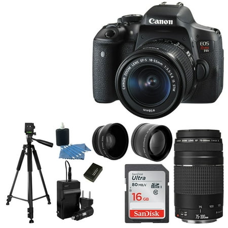 Canon EOS Rebel T6i DSLR Camera + EF-S 18-55mm IS STM Lens