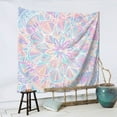 thumbnail image 3 of YFYANG Colorful Mandala Floral Texture Tapestry, Bedroom Dormitory Living Room Decoration Tapestrys Wall Hanging , 59 x 59 in, 3 of 9