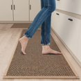 thumbnail image 2 of Kitchen Mat SUMLANS - Juego de 2 alfombras acolchadas y antideslizantes, color marrón, 2 of 8