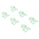 thumbnail image 4 of 100 unids verde lindo papel Clips gato en forma de diversión Bookmark documento organizador Clips divertido Bookmark planificador Clips, 4 of 8