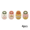 thumbnail image 2 of LYMAYTER 0-8Y ‌‌‌‌Baby Girl Boy Non-Slip Ankle Socks Grips for Infants Toddlers Newborn Indoor Walking 4 Pairs, 2 of 8