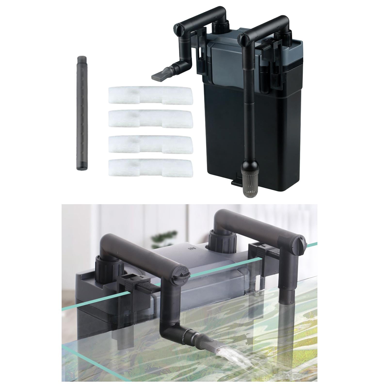 Aquarium External Canister Filter Adjustable Water Flow Turtle Tank Filter Barrel Outside Aquarium for 20-40cm, 40-60cm, 60-80cm Aquariums 160x245x60mm