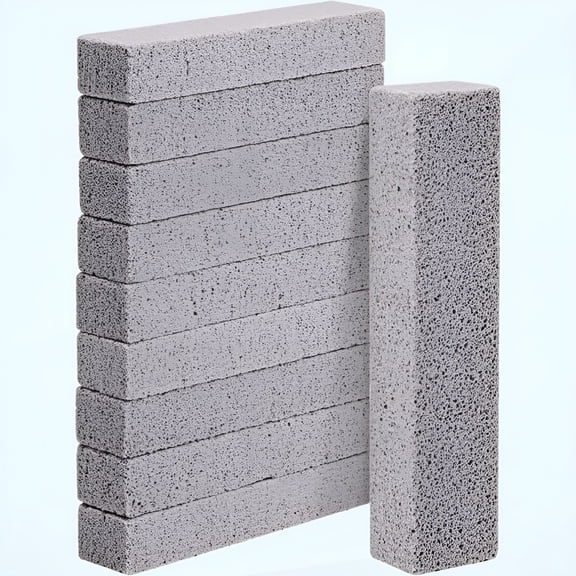 ACDANC 10 Pack Pumice Stones for Toilet Cleaning Bowl Stick,Pumice Scouring Pad Pumice Stick Cleaner for Cleaning Toilet,Bathtubs,Kitchen Sink,Grill,Household (5.9 x 1.4 x 0.9 Inches)