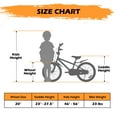 thumbnail image 4 of Hykolity 20 Inch Kids Bikes, Kids Bicycle Ages 6-12 Years Old, BMX Style Bicycle for Boys Girls ,Boy's Bike for Kids with Training Wheels,Adjustable Seat,Front and Rear Fender, Black, 4 of 10
