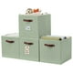 thumbnail image 1 of DECOMOMO - Cubo de Almacenamiento Grande, Cubo de Tela, Cubos Organizadores (Verde, Juego de 4), 1 of 6