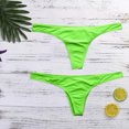 thumbnail image 3 of Prolriy Thong Bikini Beachwear Size Women Plus Swimsuit Swimjupmsuit Swimwear Print Padded Swimwears Tankinis Set Womens Underwear Green XL, 3 of 5