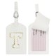 thumbnail image 1 of Etiquetas de Equipaje Iniciales Uxcell para Maletas [2PCS] - Etiqueta de Identificación de Equipaje - [Cuero PU - Letra T] Monogramada, 1 of 7