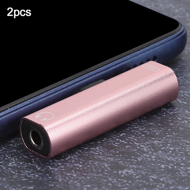 USB C Headphone Adapter, USB C To 3.5mm Audio Adapter USB C To Headphone Jack Adapter 2PCS 2 in 1 USB Type C To 3.5mm Headphone Jack Adapter Wire Charger Headset Adapter