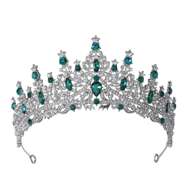 Corona de princesa para mujer, disfraz de reina de princesa, corona de diamantes de imitación de cristal para novia, niña, damas, boda, graduación, cumpleaños, festival, fiesta, regalo para mujer