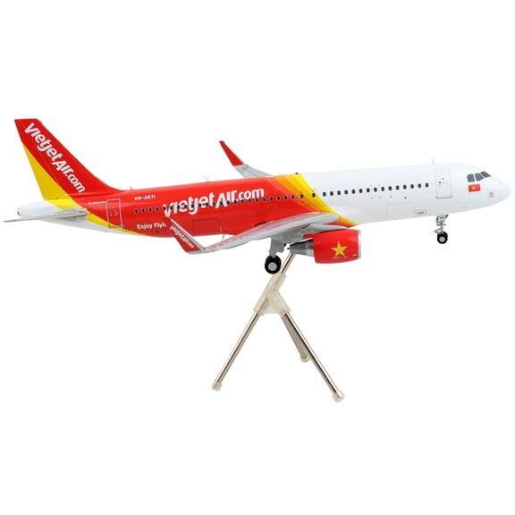 Airbus A320 Commercial Aircraft "VietJet Air" White and Red "Gemini 200" Series 1/200 Diecast Model Airplane by GeminiJets