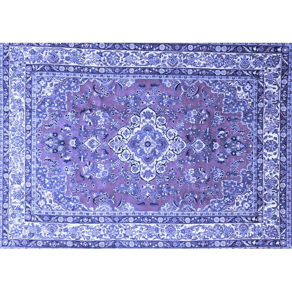 Ahgly Company Indoor Rectangle Persian Blue Traditional Area Rugs, 2' x 3'