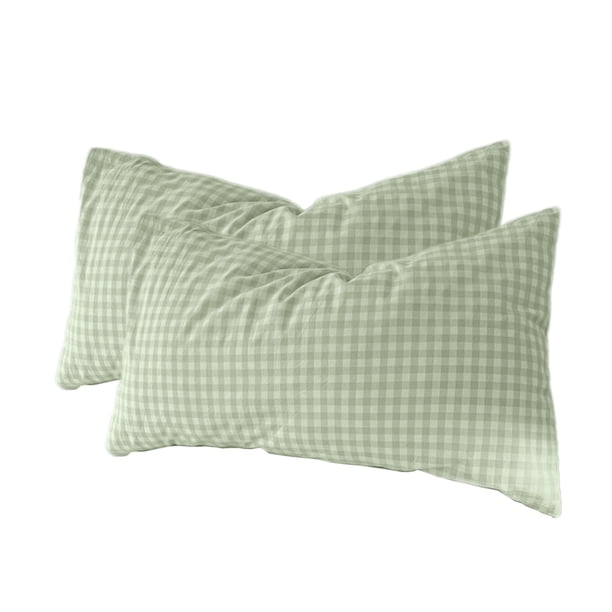 Sofa Vama Ropa de Cama Juego de 2 fundas de almohada decorativas de algodón lavado de tamaño estándar for Navideño