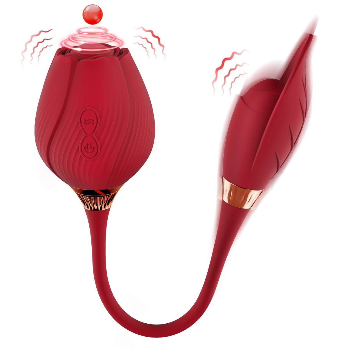 Tianyi Powerful Rose Sucking Vibrator Toy Waterproof Massager for Women with 9 Frequency Sucking Vibration Mode