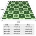 thumbnail image 5 of Yibo Cute St Patrick's Day Lucky Green Clover Shamrock Blanket for Couch Sofa and Bed, 5 of 8
