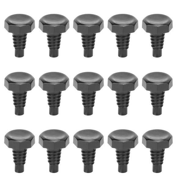15pcs Snooker Pool Cue Bottom Cover Set Tail Plug Protective Cap AntiCollision Billiard Accessory
