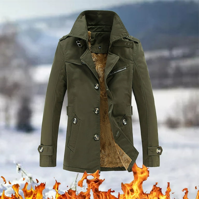 Mens work hot sale rain trench coat