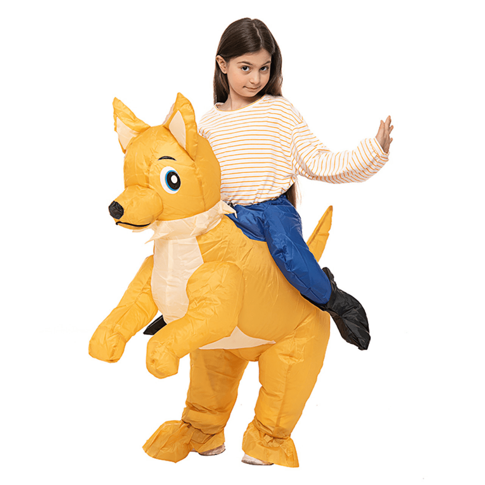 Unleash the Fun with the Inflatable Kid Ride-on Dog Costume - Perfect