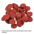 thumbnail image 4 of Uxcell 2cm Round Nonwoven Plant Pot Hole Pad Bottom Soil Mat, Red 100 Pack, 4 of 5