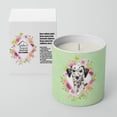 thumbnail image 2 of Caroline's Treasures Dalmatian Green Flowers 10 oz Decorative Soy jar-Candles, Multicolor, 2 of 2