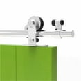 thumbnail image 3 of 2PCS Silver Stainless Steel Sliding Barn Wood Door Rollers Hanger Kit With Accessories (No Rail/No Doors) ,Easy to Install, 3 of 7