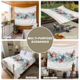 thumbnail image 6 of Blue Starfish Beach Large Tapestry for Bedroom Wall Hanging Tapestry,Summer Coral Conch Coastal Retro Beige Ceiling Backdrop Tapestries Poster Blanket Wall Decor for Teens Room Living Room 86" x 104", 6 of 8