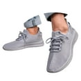 thumbnail image 3 of Mens Shoes,Fashion Sneakers Lightweight Breathable Mesh Walking Shoes Versatile Daily Wear Comfort Fit Design,Shoes for Men,Grey,9, 3 of 9