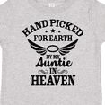 thumbnail image 4 of Inktastic Handpicked for Earth By My Auntie in Heaven with Angel Wings Boys or Girls Toddler T-Shirt, 4 of 5