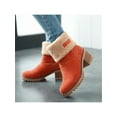 thumbnail image 6 of Gomelly Women's Winter Snow Boots Suede Chunky Block Heels Warm Fuax Mid-Calf Ankle Booties, 6 of 7