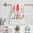 thumbnail image 4 of Three Christmas Gnomes Hand Towels 2 PCS, New Year Decor Kitchen Towel Ultra Soft and Highly Absorbent,Decorative Fingertip Face Towel for Bathroom Hotel, 28.3"x14.4", 4 of 5